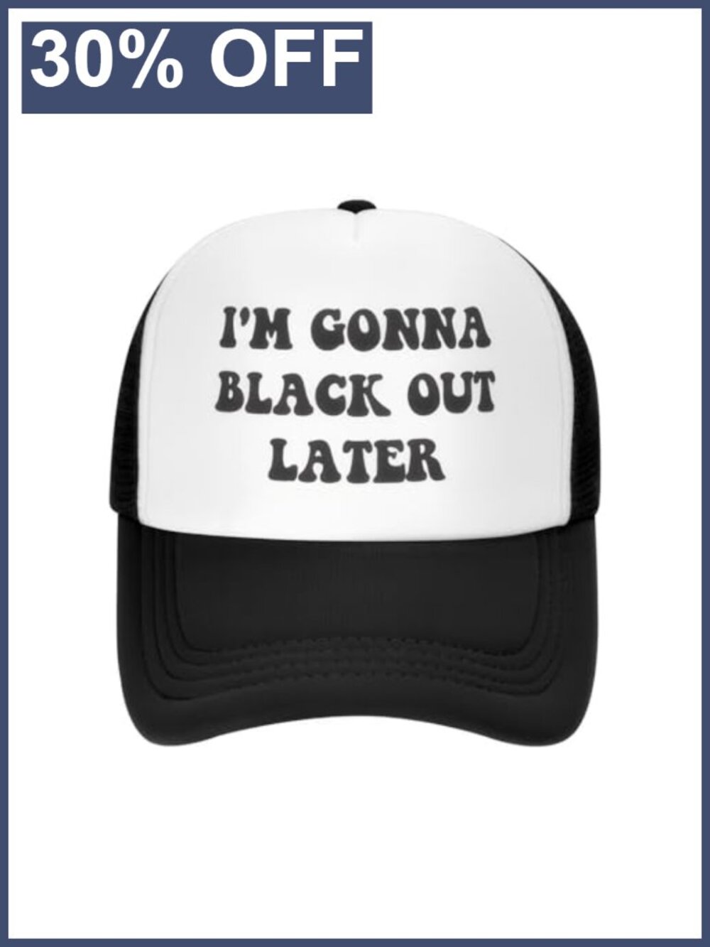 Funny Trucker Hat Adjustable Baseball Cap Breathable Mesh